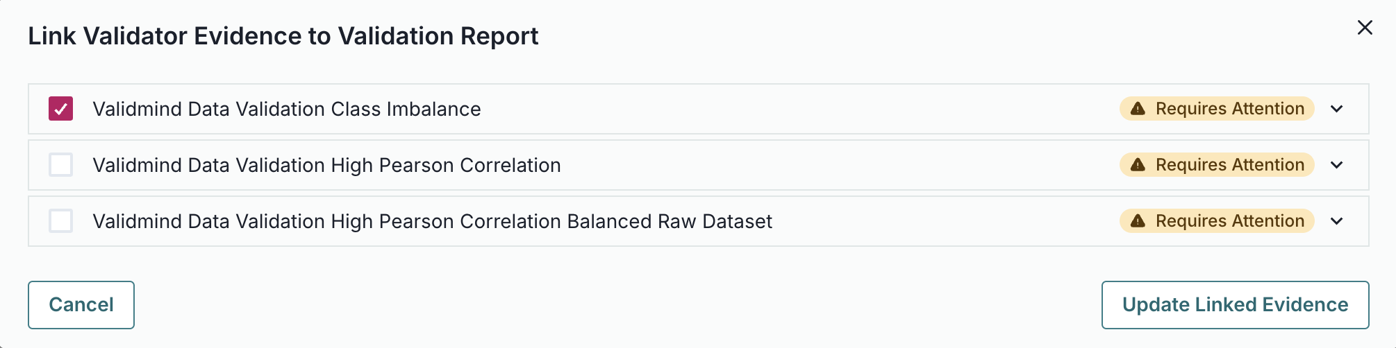 Screenshot showing the ClassImbalance test selected