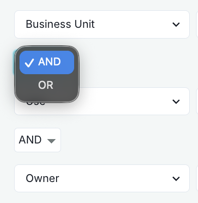 The AND and OR combinators