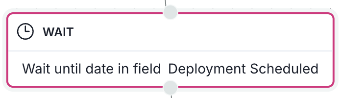 A screenshot showing an example Wait step
