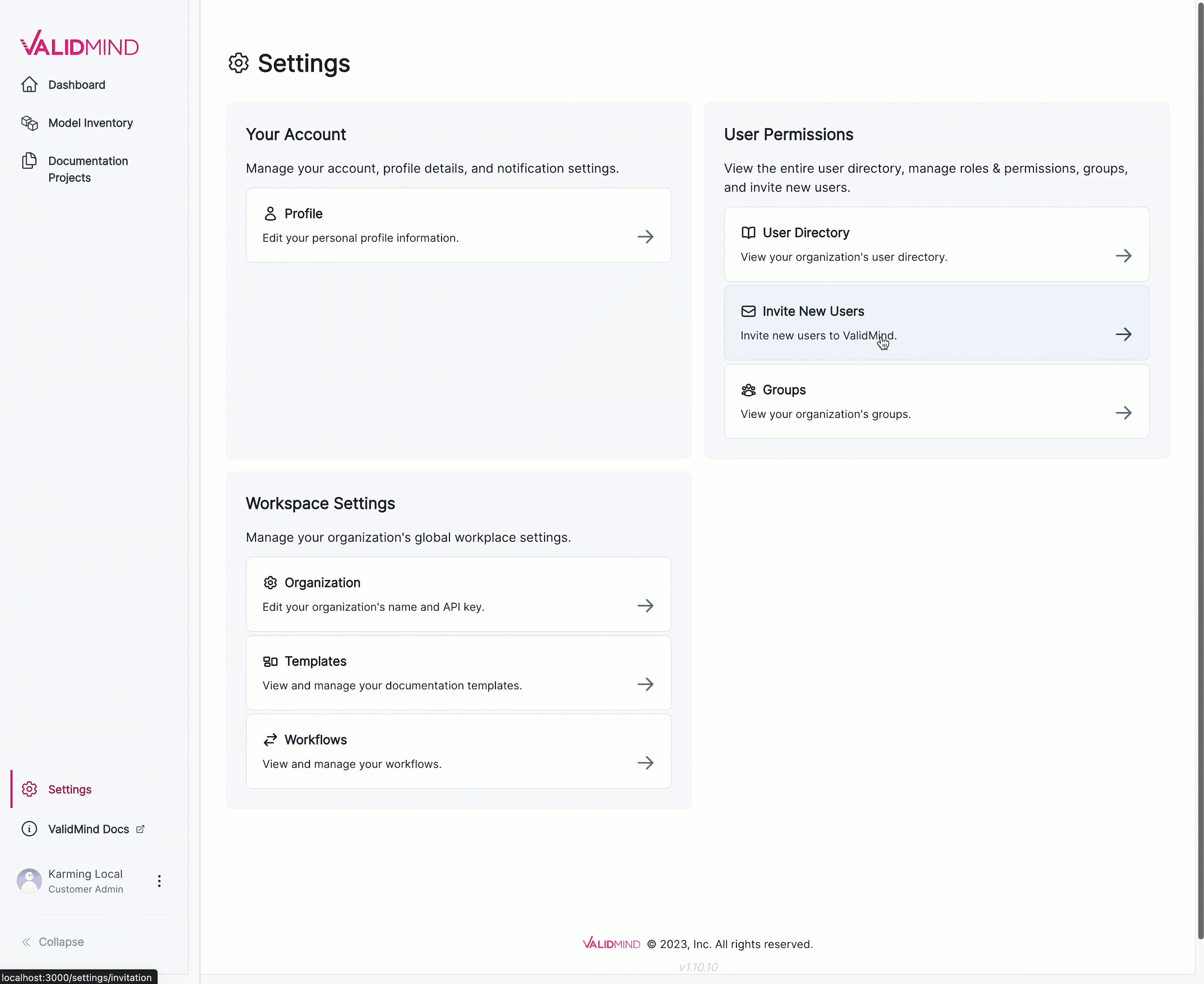 An animated gif showcasing how to manage users under Settings > User Directory